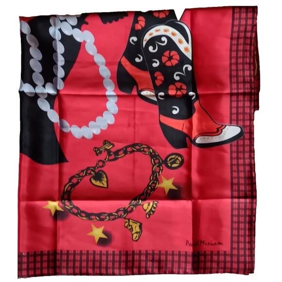 Pearl Miriam Scarf Wrap Macy's Way To Shop Perfume Heels Jewelry Sarong 28 x 70 - Picture 13 of 14